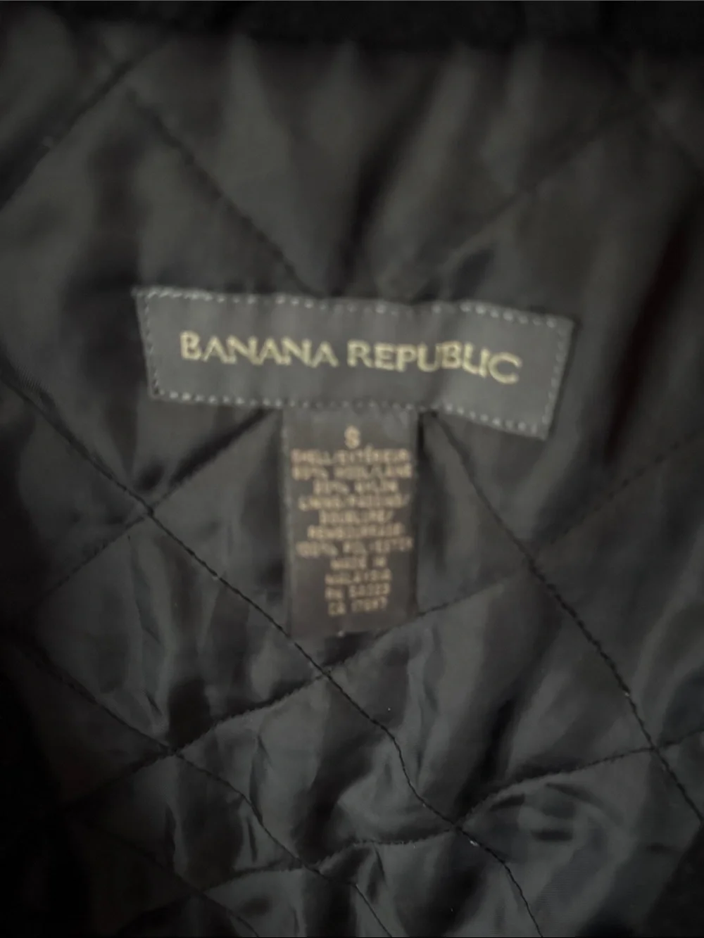 Banana Republic Black Men's Pea Coat